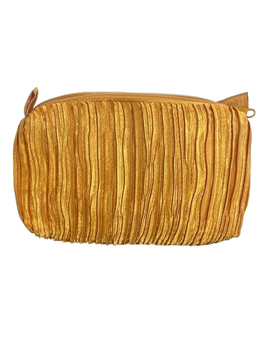 Organza de Givenchy Handbags - Gold Textured Makeup Case by Organza de Givenchy